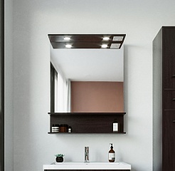 Бриклаер Зеркало для ванной Чили / Куба 70 венге – фотография-2